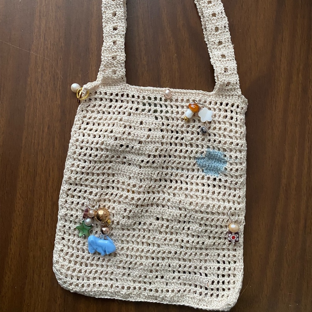 The Olivia Filet Crochet Mini Bag